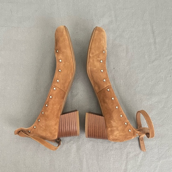 Montana Mary Jane women's shoes camel color suede size 8m - Picture 10 of 15